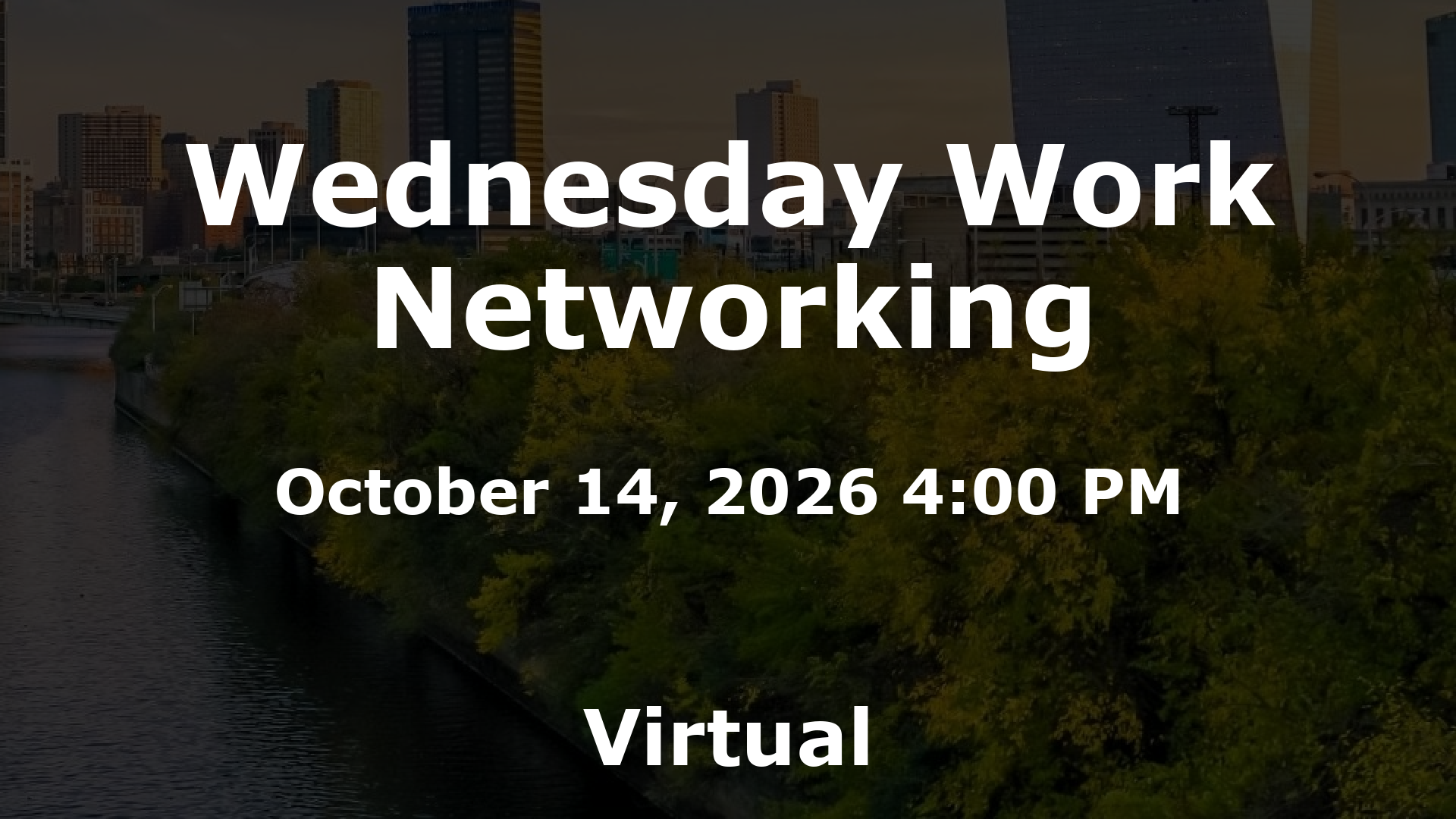 Wednesday Work Networking event image